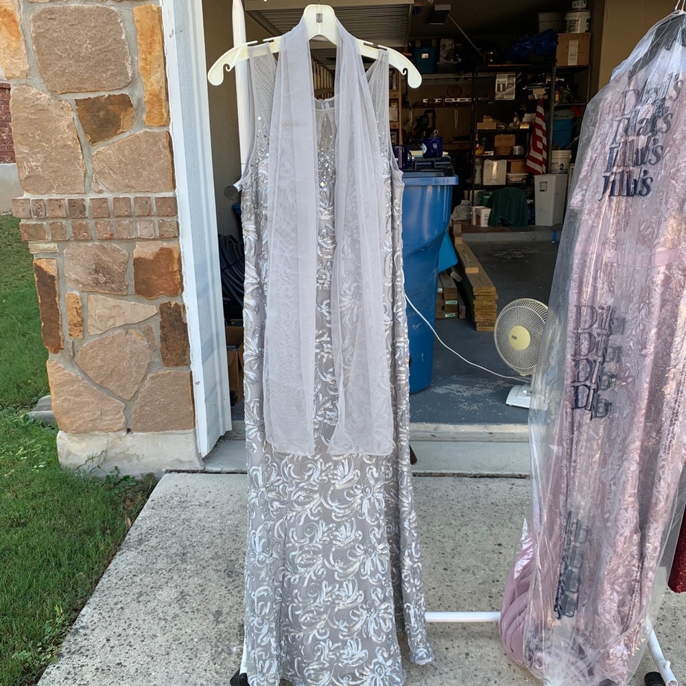 Silver Mother of the Bride Dress